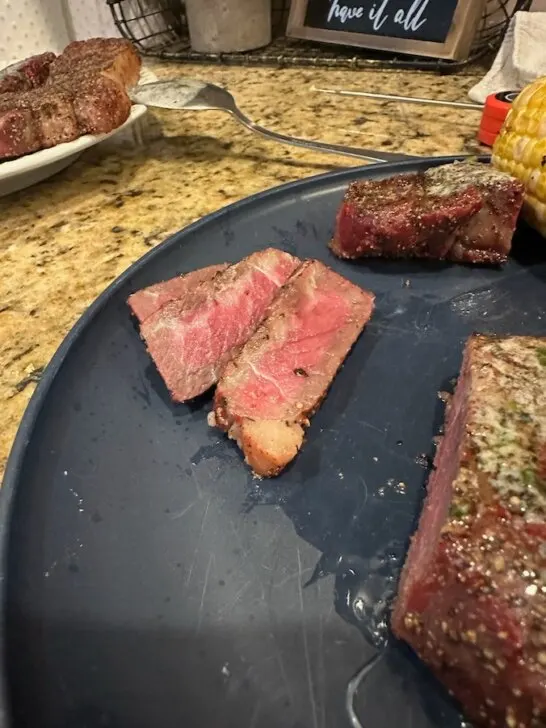 Reverse Seared Steaks from Backyard Texas Grill