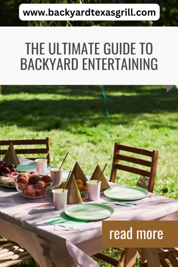 backyard entertaining
