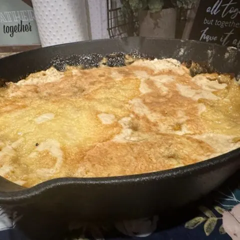 Cast-Iron Peach Dump Cake
