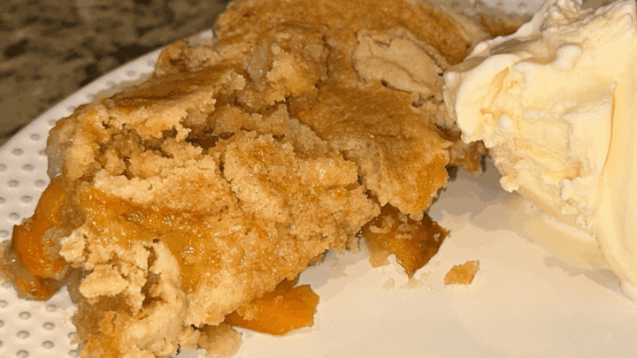 Image for Cast-Iron Peach Dump Cake (on the Grill)