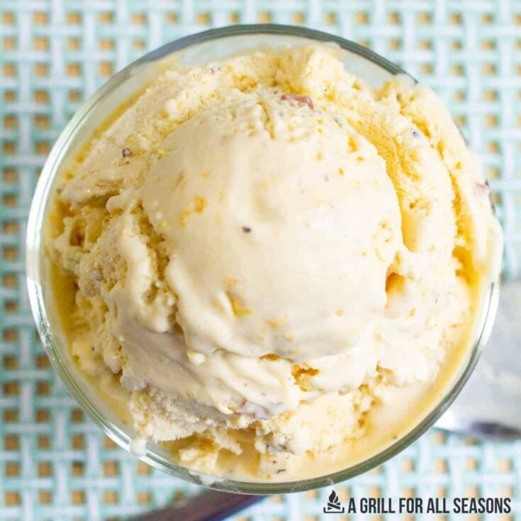 Image for Grilled Peach and Mascarpone Ice Cream