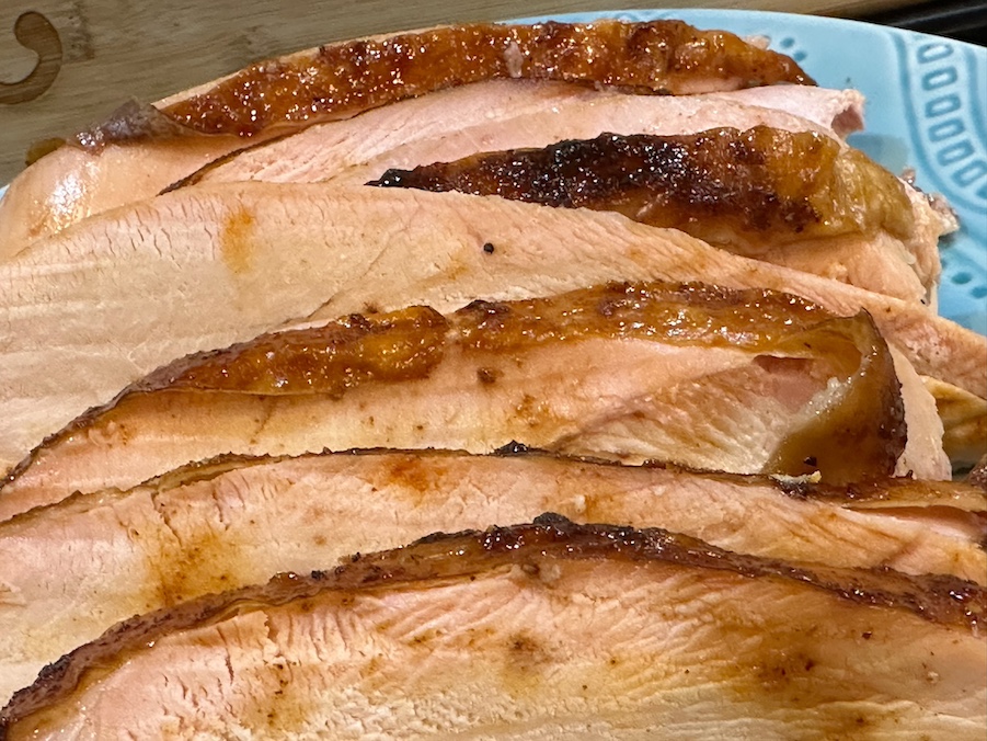 Sliced smoked turkey