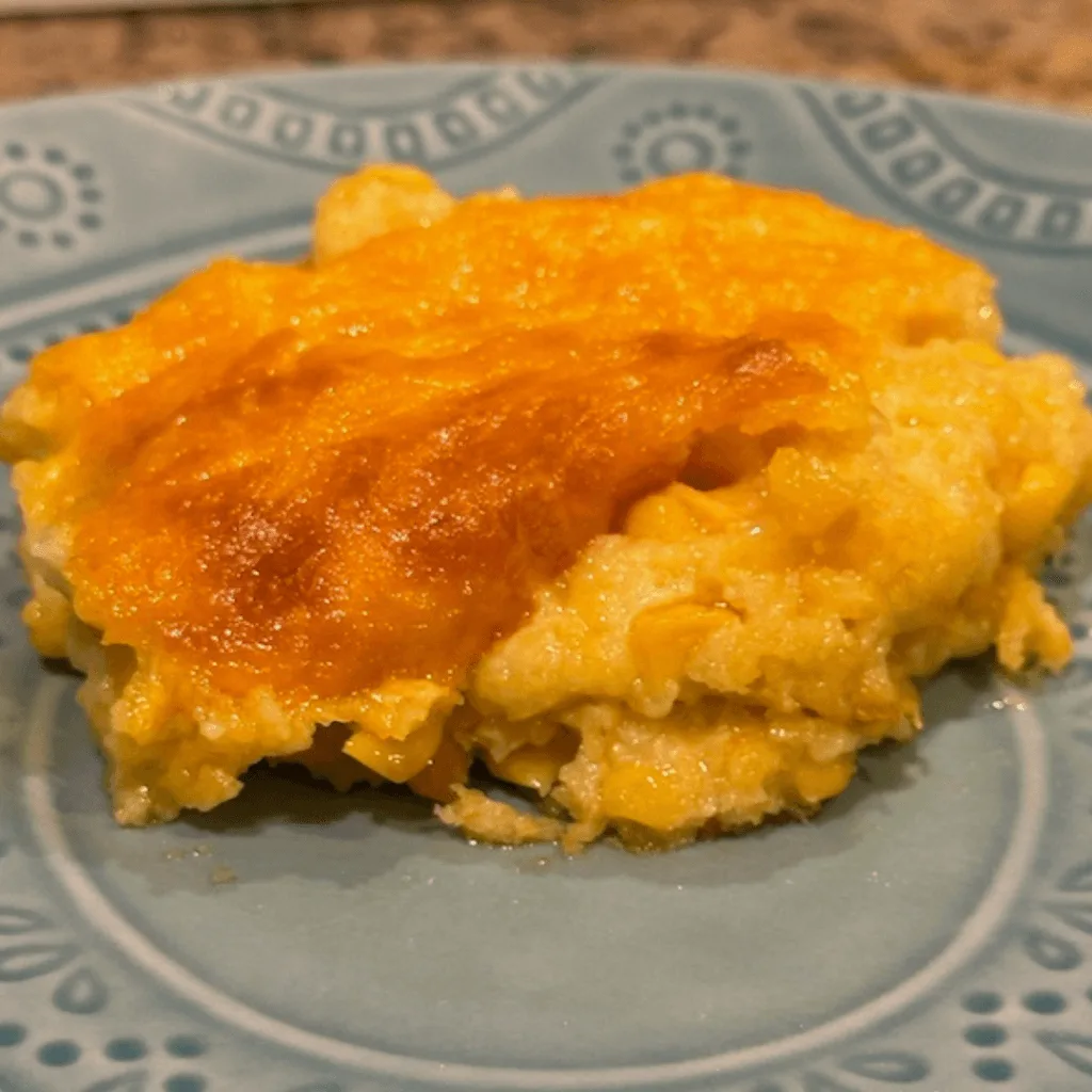 Cheesy Corn Casserole by Backyard Texas Grill