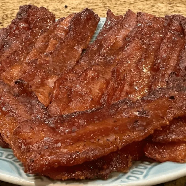 Smoked candied bacon by Backyard Texas Grill