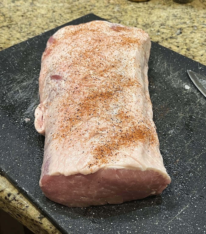 Seasoning pork tenderloin