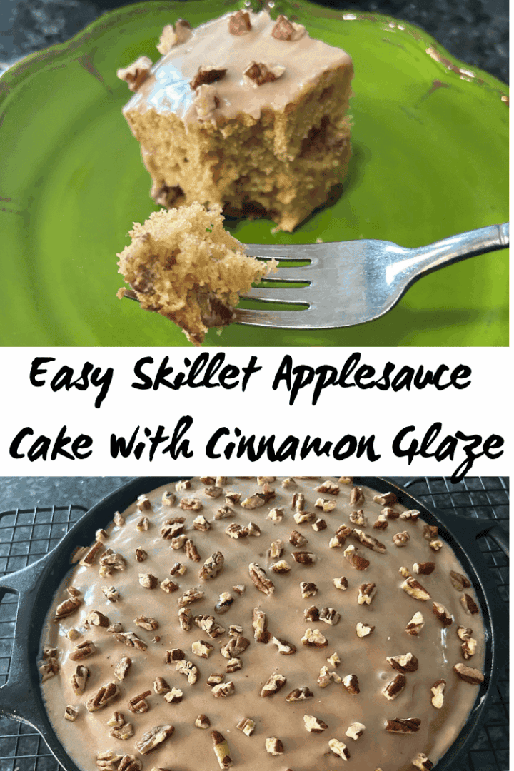 easy skillet applesauce cake