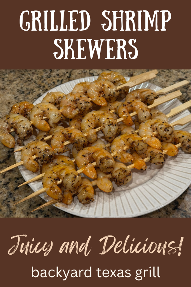 grilled shrimp skewers pin for pinterest