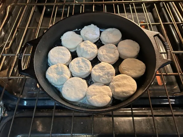 biscuits in pan