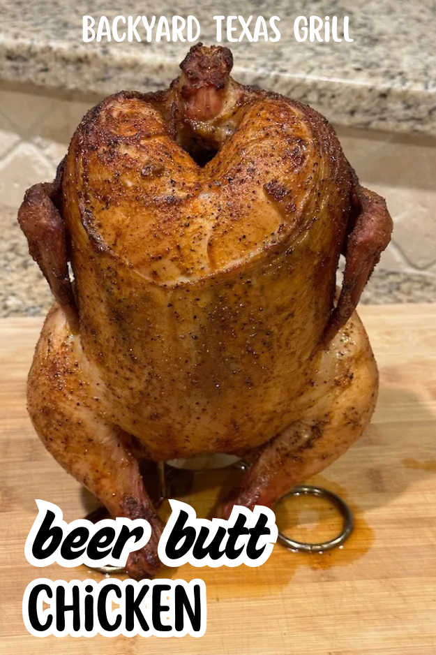 beer butt chicken (pin for Pinterest)