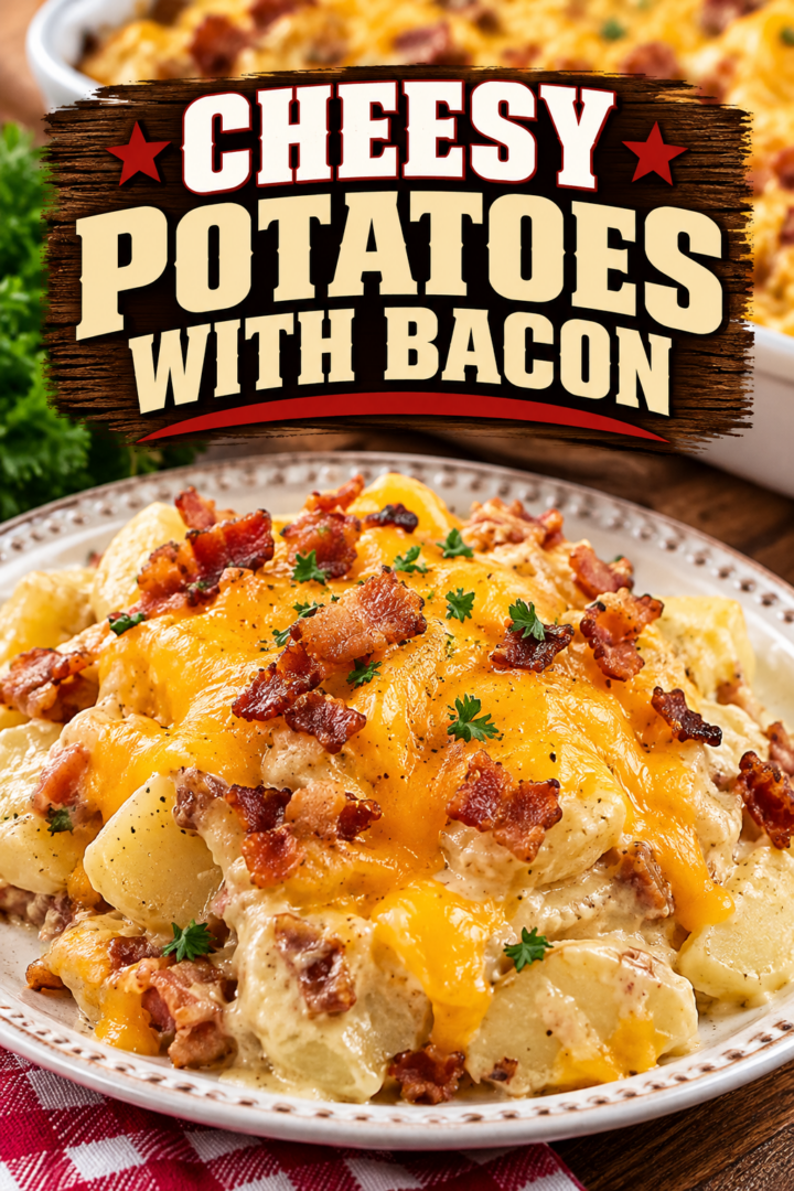 cheesy potatoes with bacon