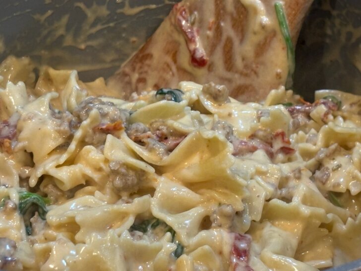 creamy italian bowtie pasta