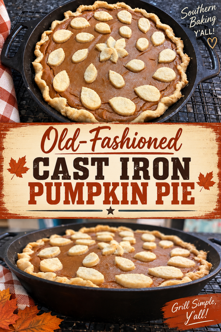 cast iron pumpkin pie