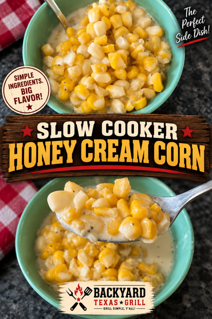 slow cooker honey cream corn