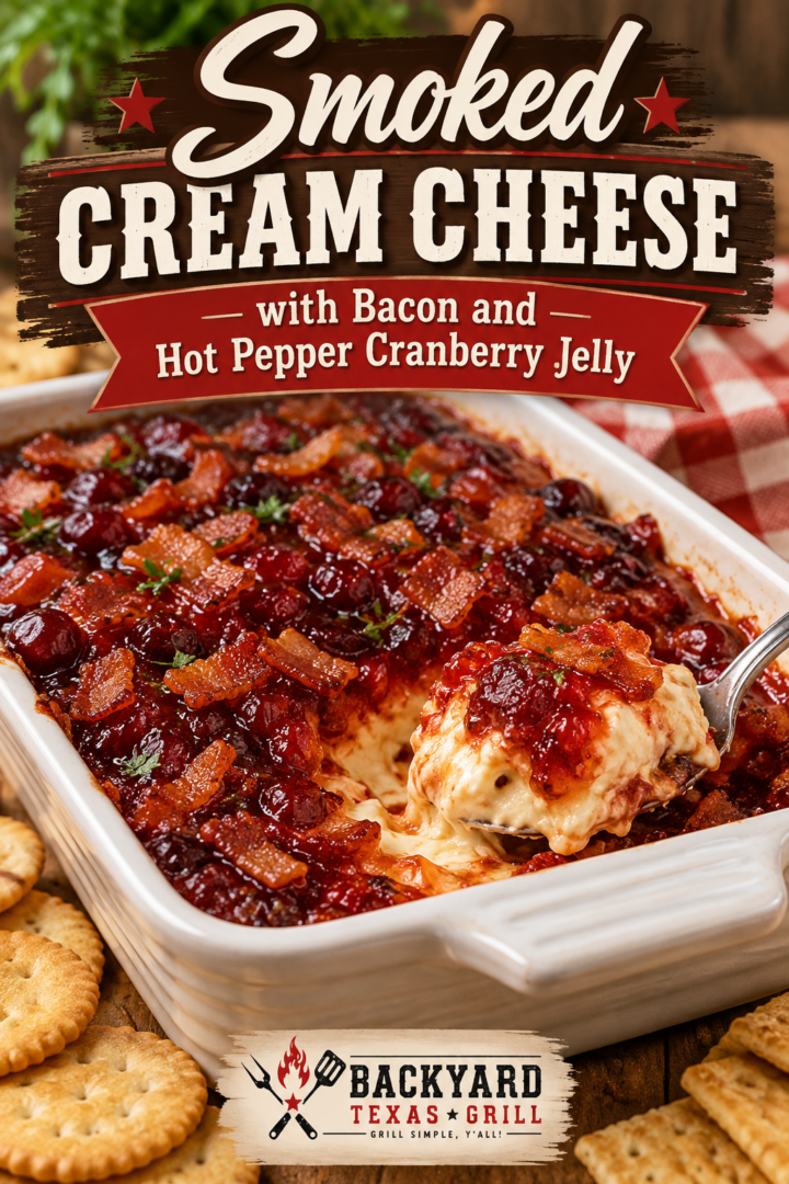 cream cheese with bacon and hot pepper cranberry jelly