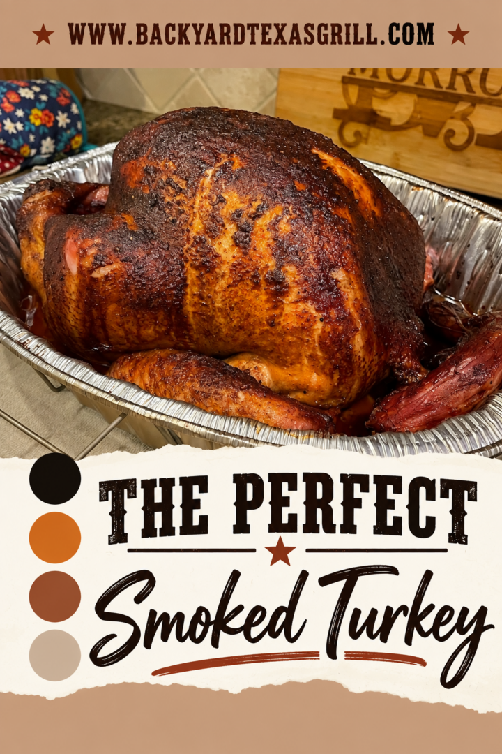 smoked turkey on the grill
