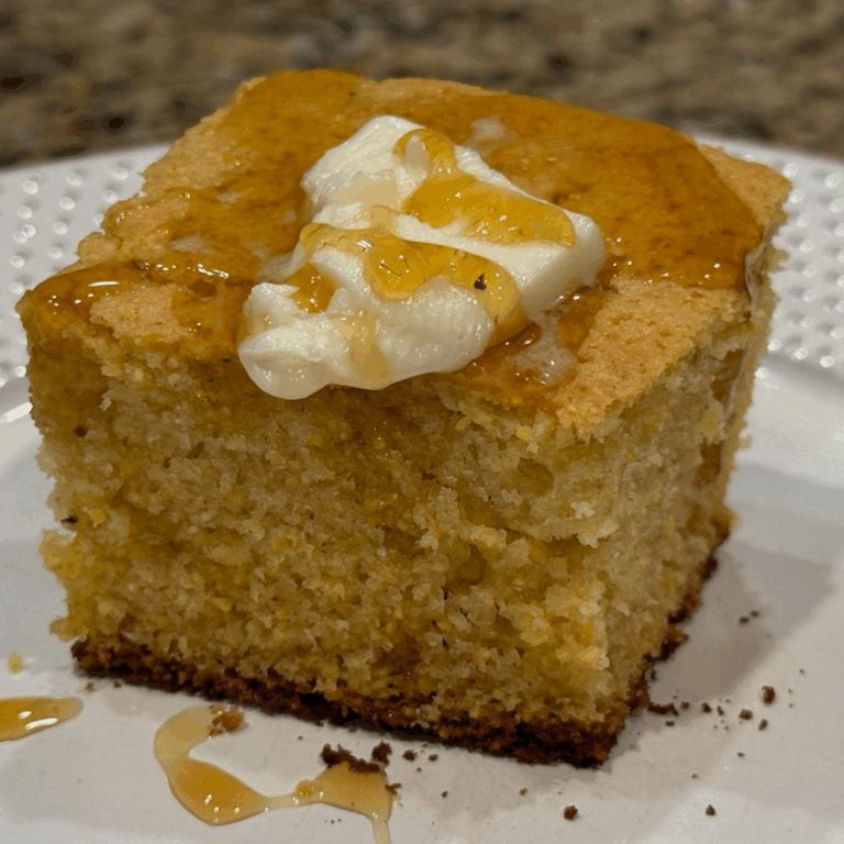 Honey Cornbread on the Smoker