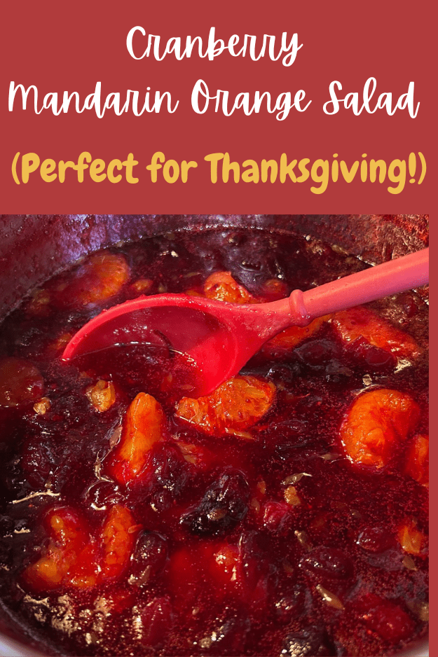 cranberry mandarin orange salad pin for pinterest