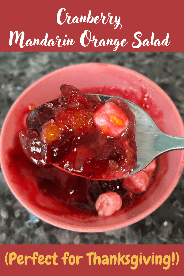 cranberry mandarin orange salad pin for pinterest