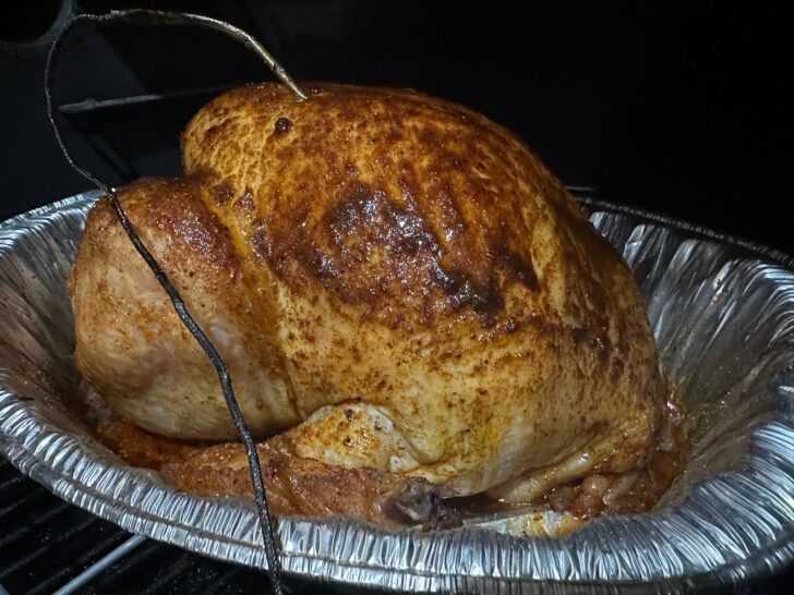 smoking a turkey on the grill