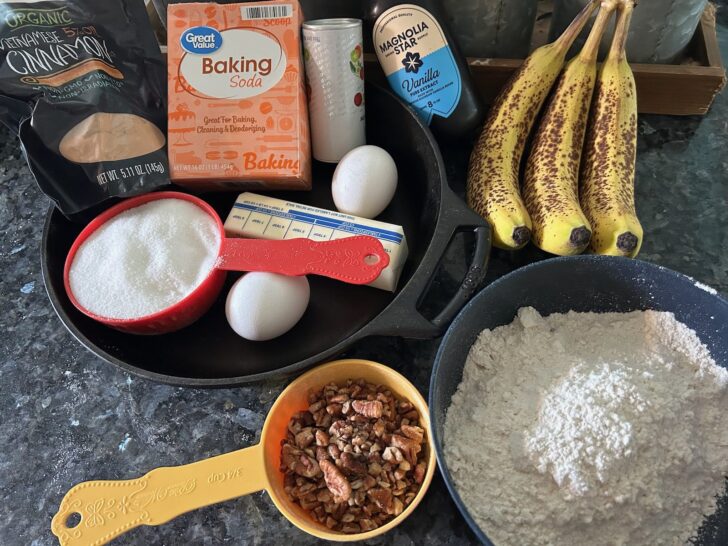 banana bread ingredients