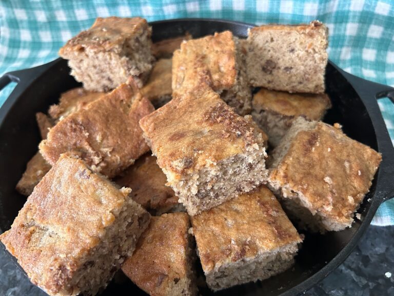 Simple Cast Iron Skillet Banana Bread