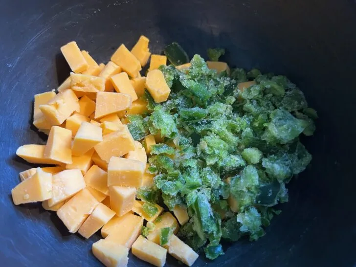chopped jalapeno and cheddar