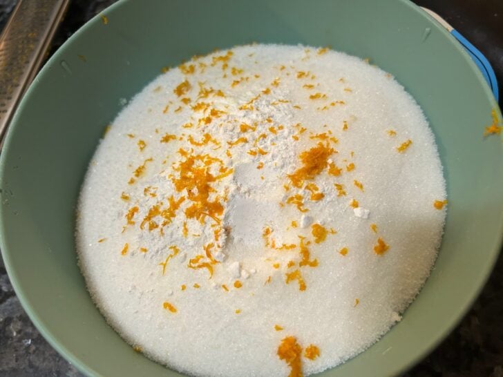 Orange Cranberry Skillet Cake dry ingredients