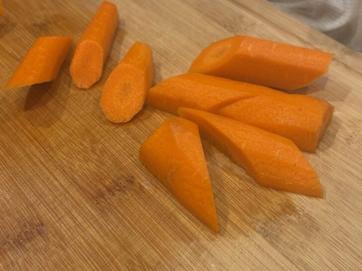 chopped carrots