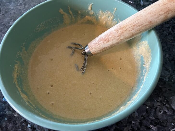 cornbread batter in bowl