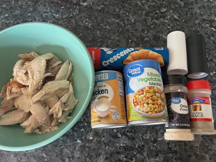 Turkey Pot Pie Ingredients
