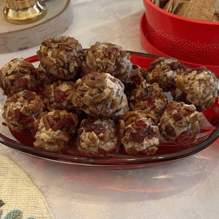 Festive Cranberry Pecan Cream Cheese Balls