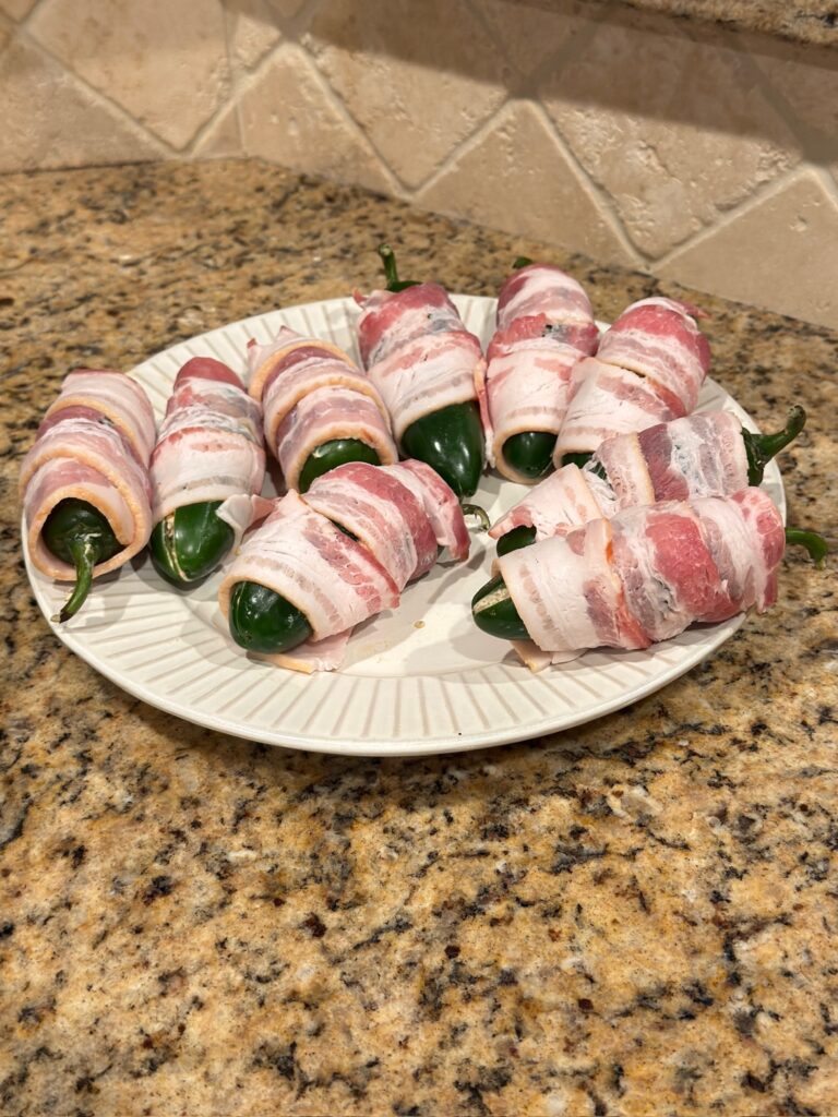 stuffed jalapenos wrapped in bacon