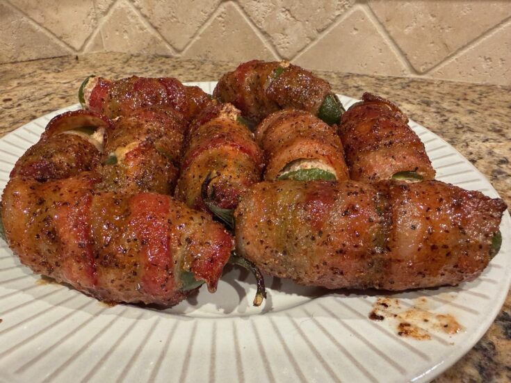 Image for Bacon-Wrapped Stuffed Jalape&ntilde;os (with Sausage & Cream Cheese)