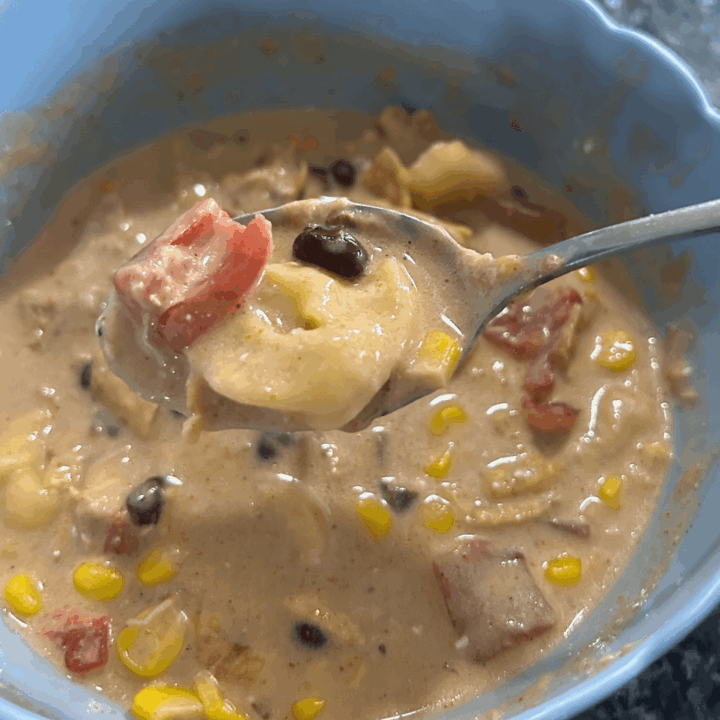 Texas Taco Tortellini Soup