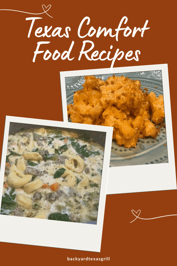 Texas Comfort Food Recipes pin for Pinterest