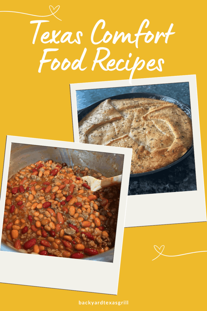 Texas Comfort Food Recipes pin for Pinterest