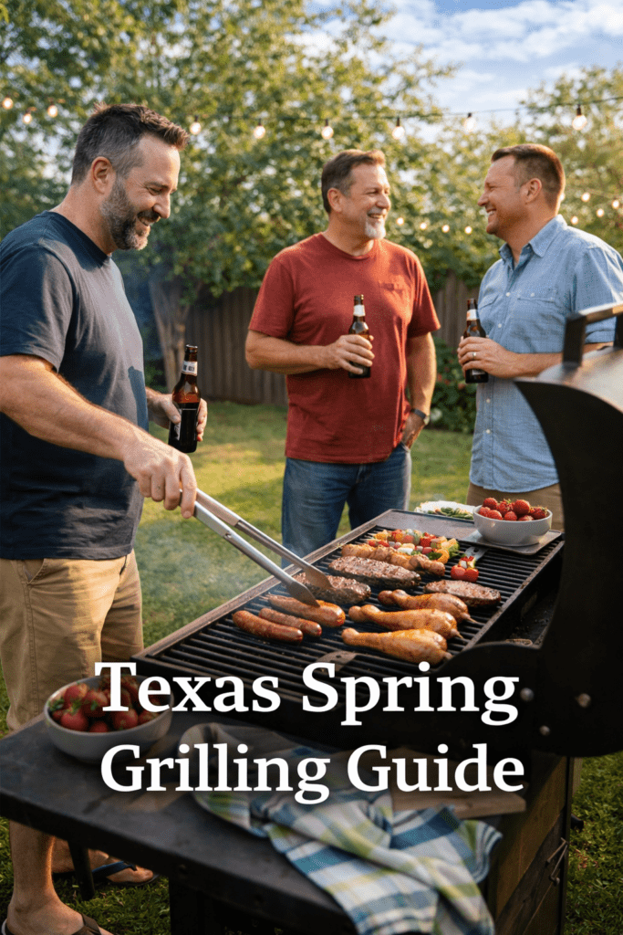 Texas Spring Grilling Guide pin for Pinterest
