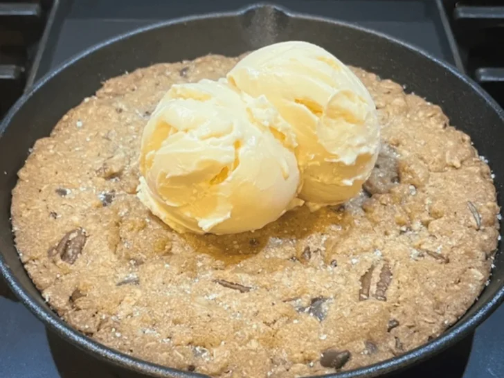skillet cookie from backyard texas grill