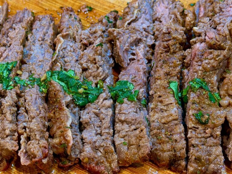 Skirt Steak Fajitas on the Grill
