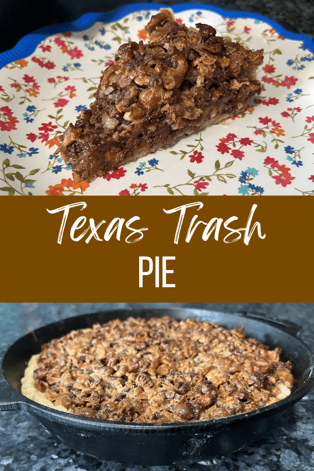 Texas Trash Pie pin for pinterest