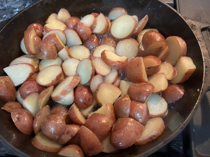 potatoes in skillet