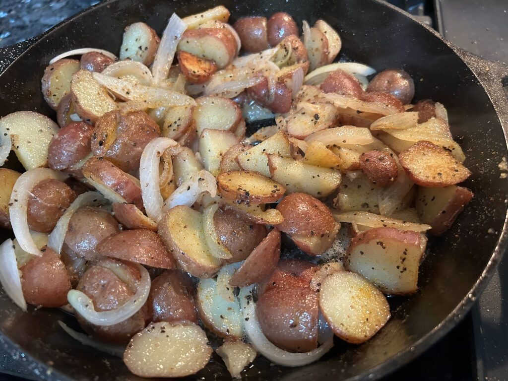 skillet potatoes and onions