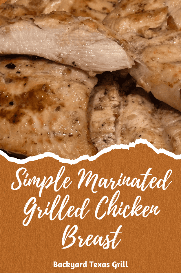 grilled chicken breast pin for pinterest