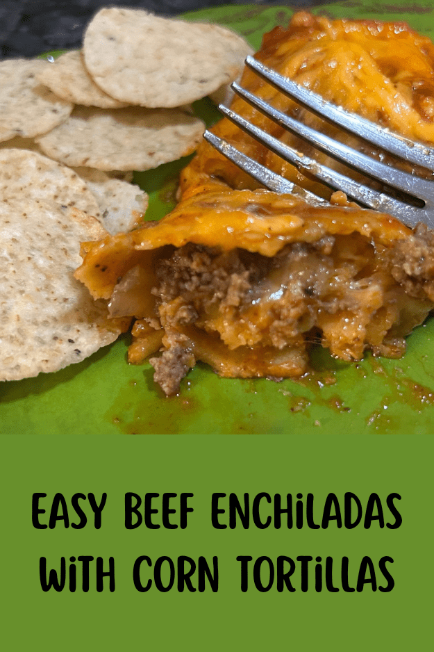 Easy Beef Enchiladas with Corn Tortillas