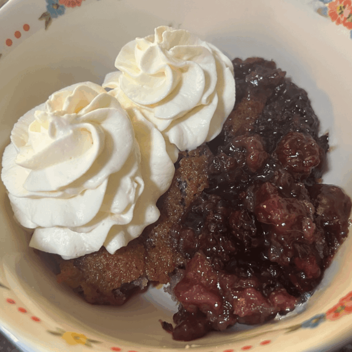 Cast Iron Skillet Cobbler with Frozen Fruit