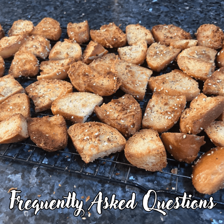 Garlic Parmesan Bread Crisps