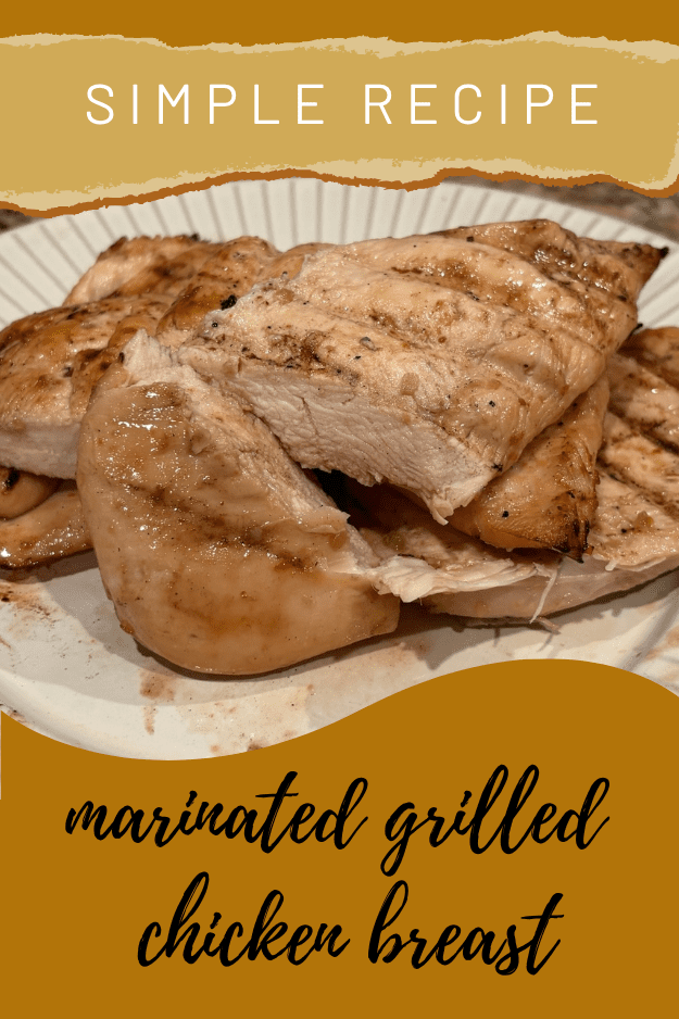 grilled chicken breast pin for pinterest