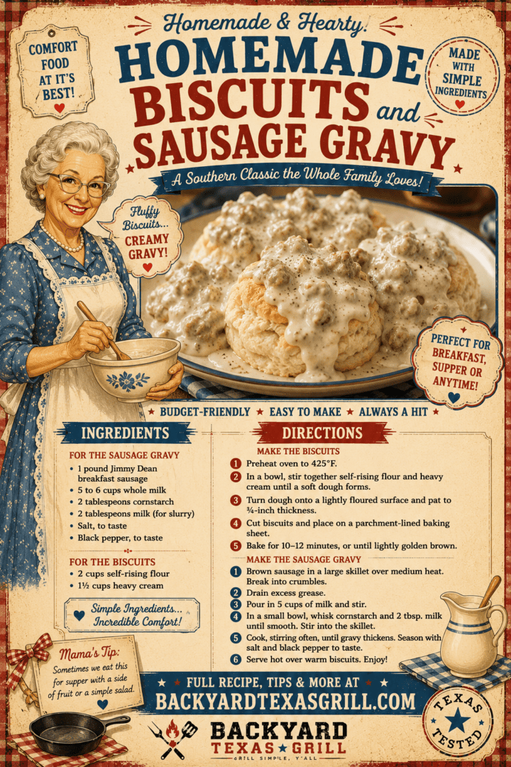 biscuits and sausage gravy