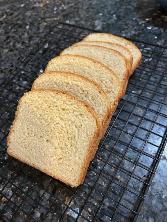 sliced white bread