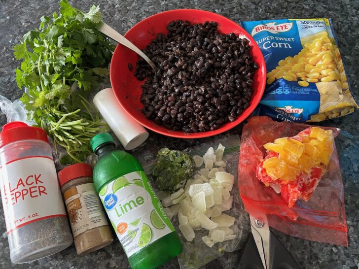 Cast Iron Black Bean and Corn Skillet ingredients